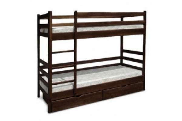 Двухъярусная деревянная кровать Засоня