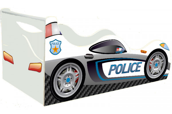 Кровать-машинка Полиция с подъемником Драйв