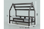 Деревянная кровать NIKO (Нико) Луна