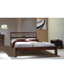 Деревянная кровать РЕТРО с ковкой МИКС-Мебель