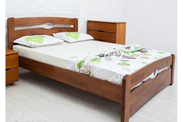 Деревянная кровать КАРОЛИНА с изножьем МИКС-Мебель