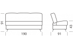 Диван МАРС 2 с подушками NST Alliance